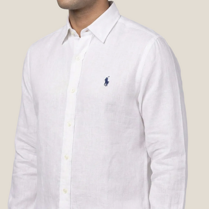 Ralph Lauren Linen/Remi Blend Shirt, White