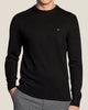 Maglione Girocollo In Misto Cashmere Con Logo Bandierina Ricamato