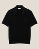 Lacoste Cotton Blend Open Polo Collar Sweater