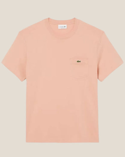 Lacoste Cotton T-shirt with Breast Pocket