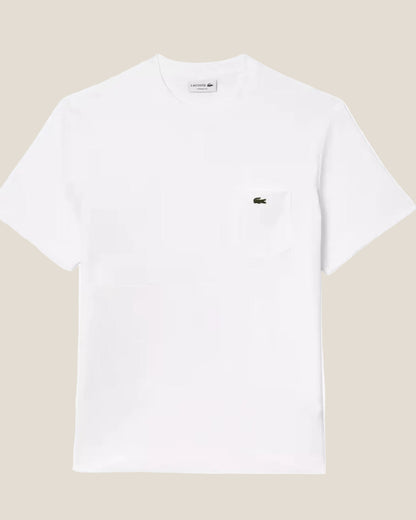 Lacoste Cotton T-shirt with Breast Pocket