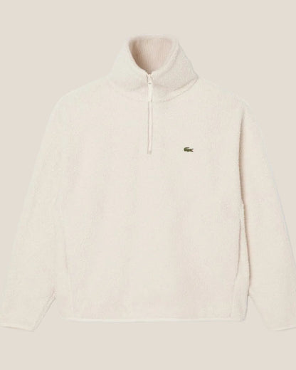 Lacoste High Zipped Neck Polar Fleece Sweatshirt