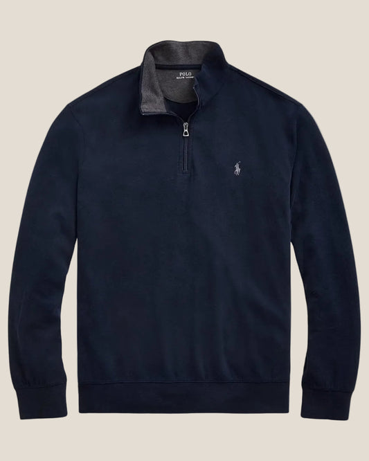 Ralph Lauren Luxury Jersey Quarter-Zip Pullover