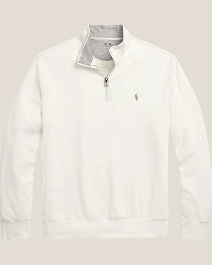 Ralph Lauren Luxury Jersey Quarter-Zip Pullover