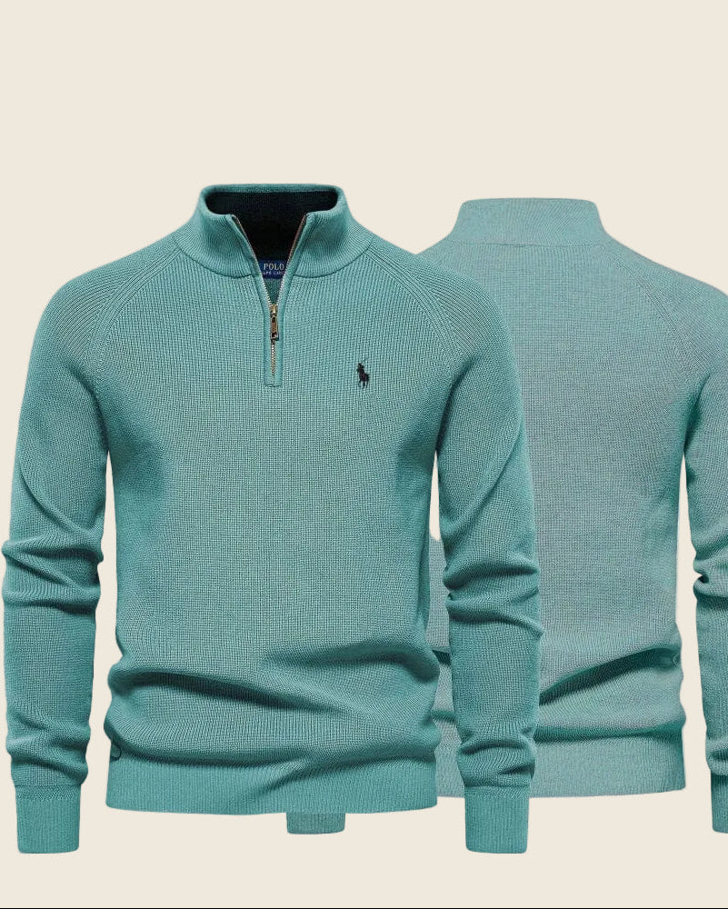 Ralph Lauren Classic Knit Quarter-Zip Sweater